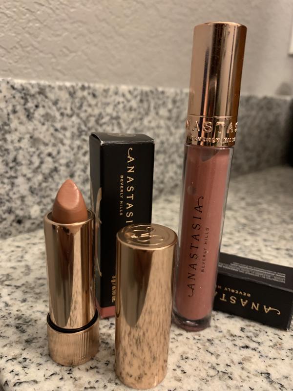 Praline Lipstick and Toffee Rose lip gloss