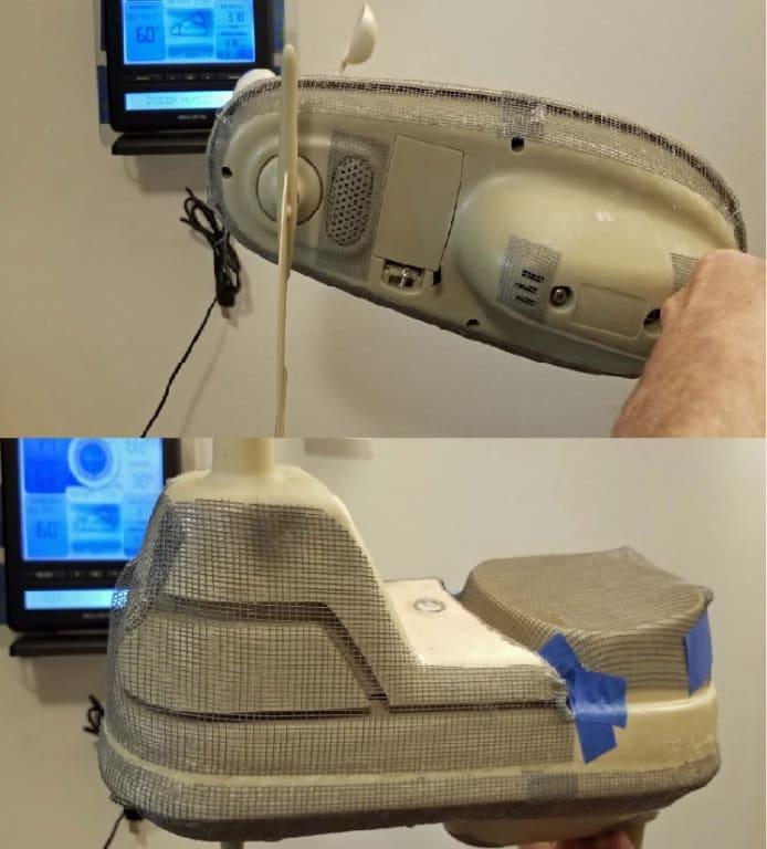 Screens attached with Welder's Plastic Glue.