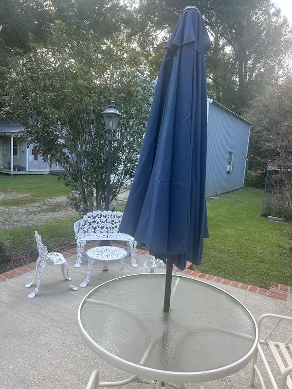 9 ft patio umbrella academy Mosaic Round 9 ft Patio Market Solid Umbrella
