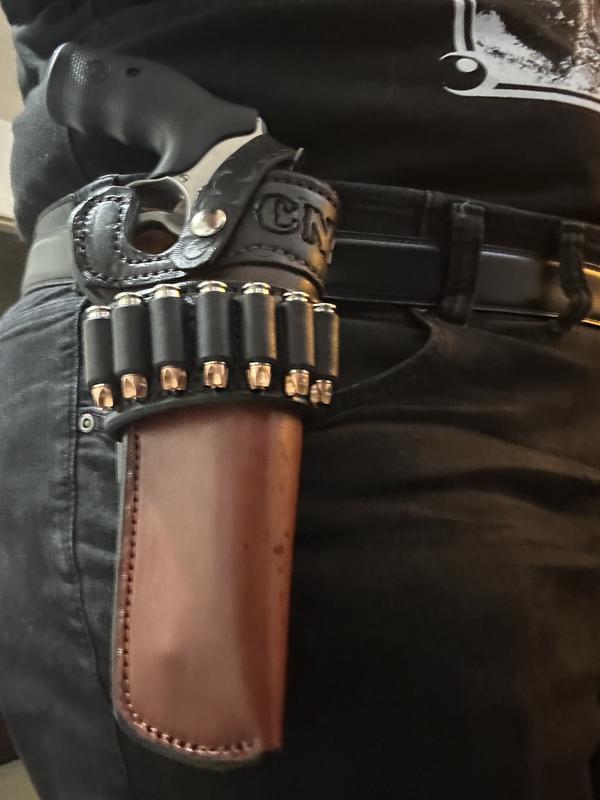 OUTBAGS USA Nylon OWB Belt Holster For S&W 686 .357 Magnum 3" – With Ammo Loops