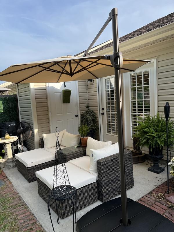 11 ft patio umbrella replacement canopy TheLAShop 15'x9' 12-Rib Patio Rectangular Umbrella Replacement Canopy
