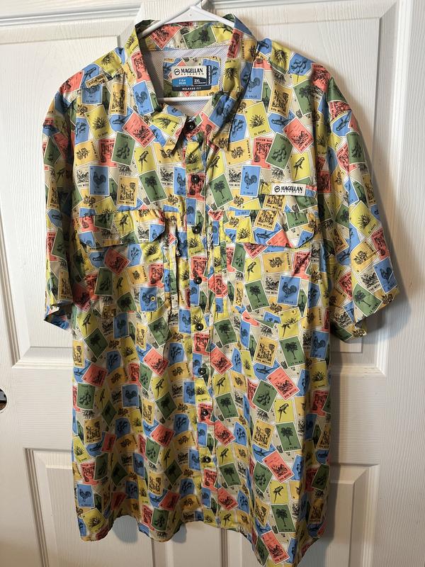 Chemise de pêche homme MAGELLAN Fish Gear coupe décontractée manches
