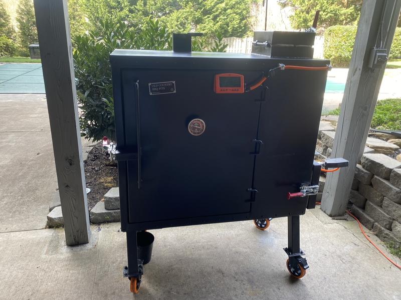 Old country bbq pits gravity fed smoker best sale