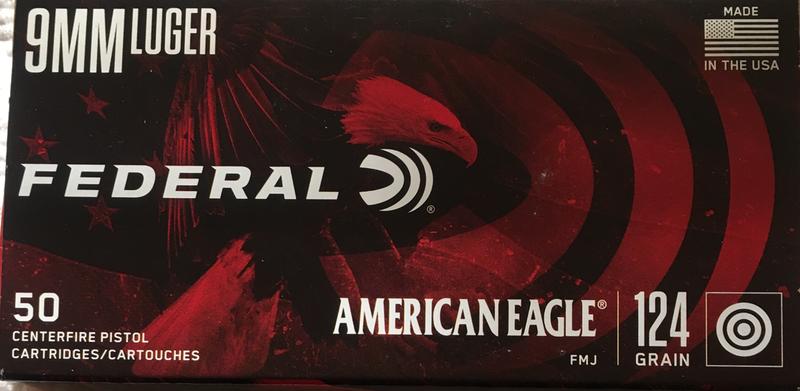 American Eagle 9mm Luger 124-Grain Centerfire Handgun