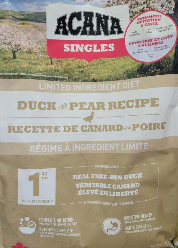 Duck and outlet pear dog food