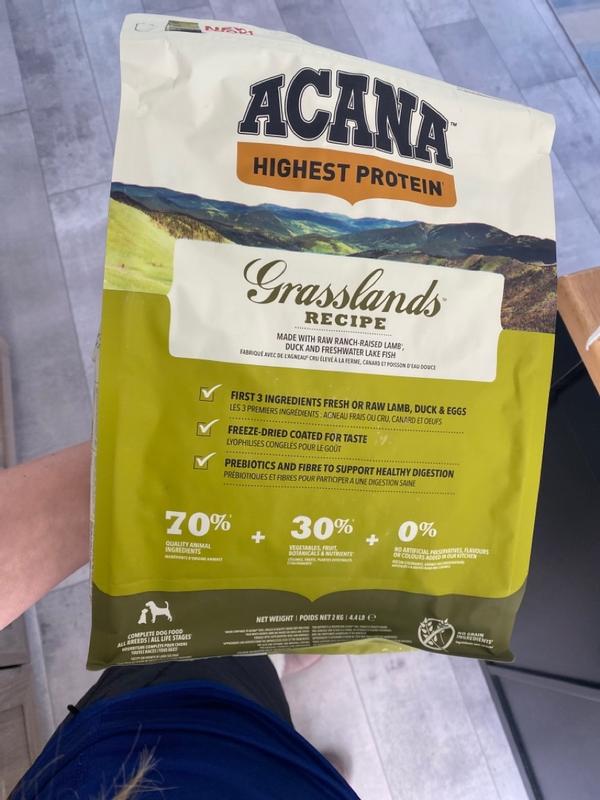 Acana best sale grasslands ingredients