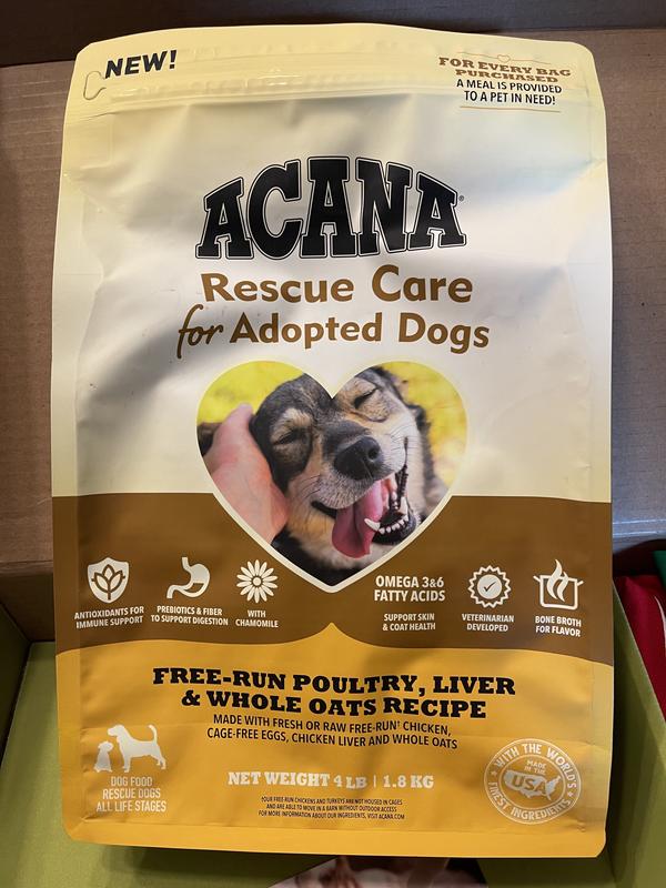 ACANA Rescue Care For Adopted Dogs Premium Dry Food Free Run