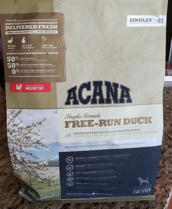 Acana duck outlet and pear allergies