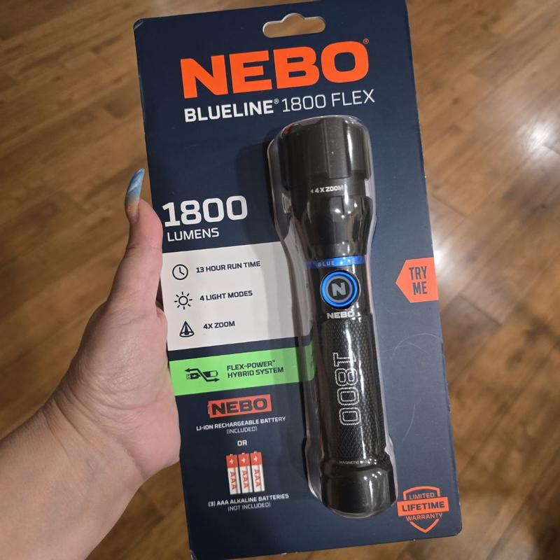 ワイルドブルー　ペンライト 8-9554-02 ラバー調ソフトLEDペンライト(ショート) ブルー×ホワイト