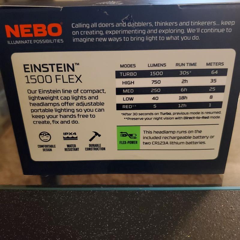 EINSTEIN® 1500 FLEX Rechargeable Headlamp | NEBO