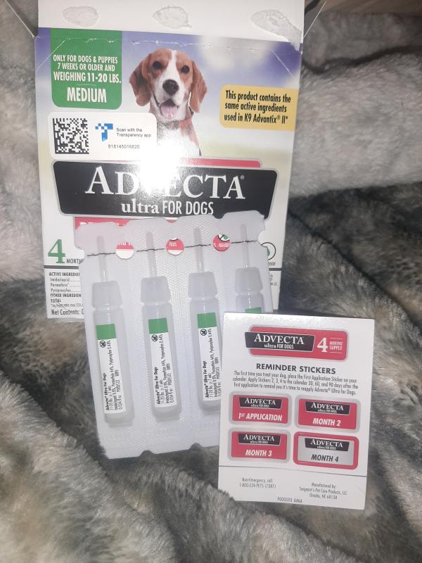 Advecta Ultra Flea Tick Protection for Dogs Advecta