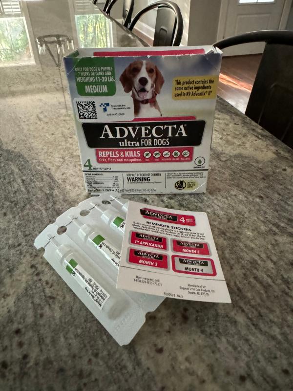 Advecta Ultra Flea Tick Protection for Dogs Advecta