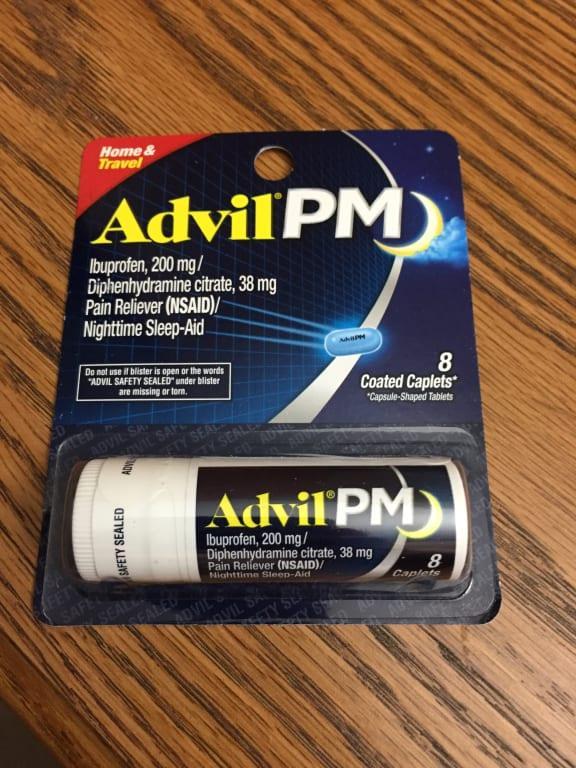 Advil Pm Caplets Pain Relief Sleep Aid Advil Pm