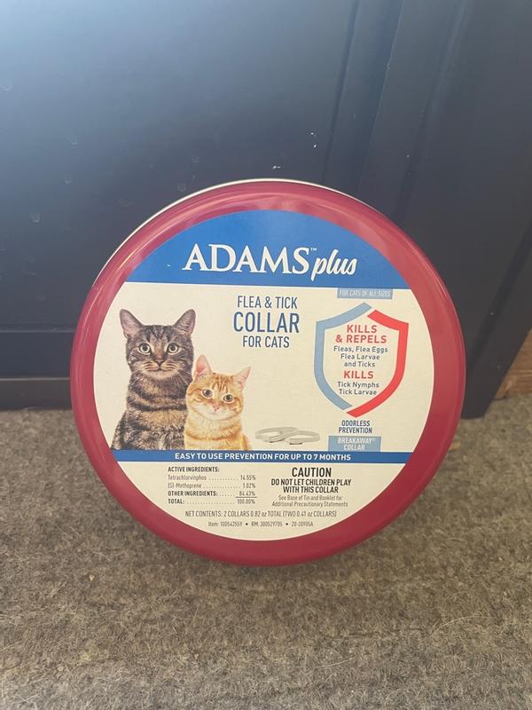 Adams Plus Flea and Tick Cat Collar Flea and Tick Treatment Pet Size Any in the Pet Flea Tick Treatments department at Lowes