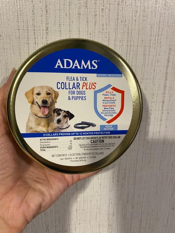 Adams Flea and Tick Plus for Dogs and Puppies Collar Flea and Tick Treatment Pet Size Any in the Pet Flea Tick Treatments department at Lowes