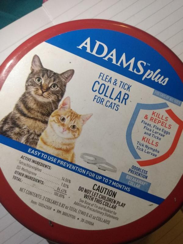 Adams Plus Flea and Tick Cat Collar Flea and Tick Treatment Pet Size Any in the Pet Flea Tick Treatments department at Lowes