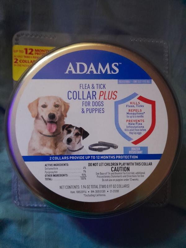 Adams Flea and Tick Plus for Dogs and Puppies Collar Flea and Tick Treatment Pet Size Any in the Pet Flea Tick Treatments department at Lowes