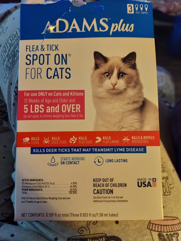 Kills fleas and larvae and ticks lasts 30 days