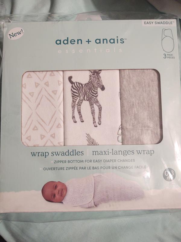 Essentials Dinosaur Print Baby Swaddle 3 Pack Aden Anais