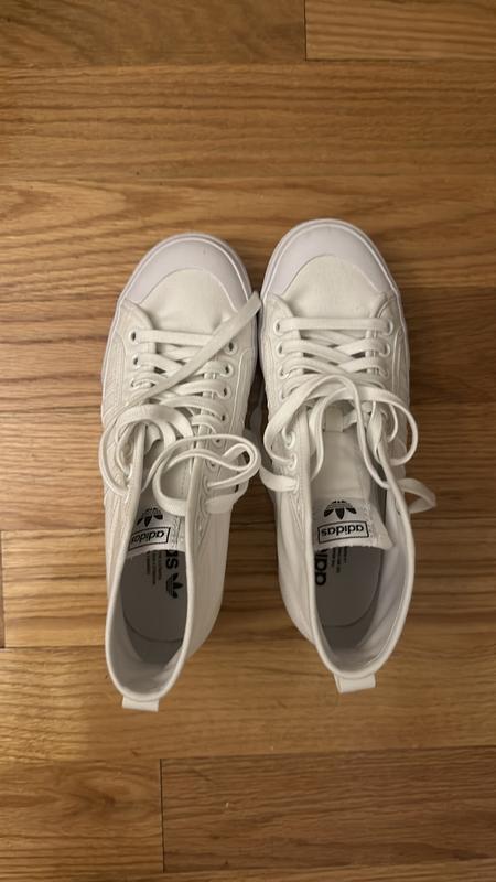 adidas gazelle silver green womens Adidas Women's Nizza Platform Mid Shoes