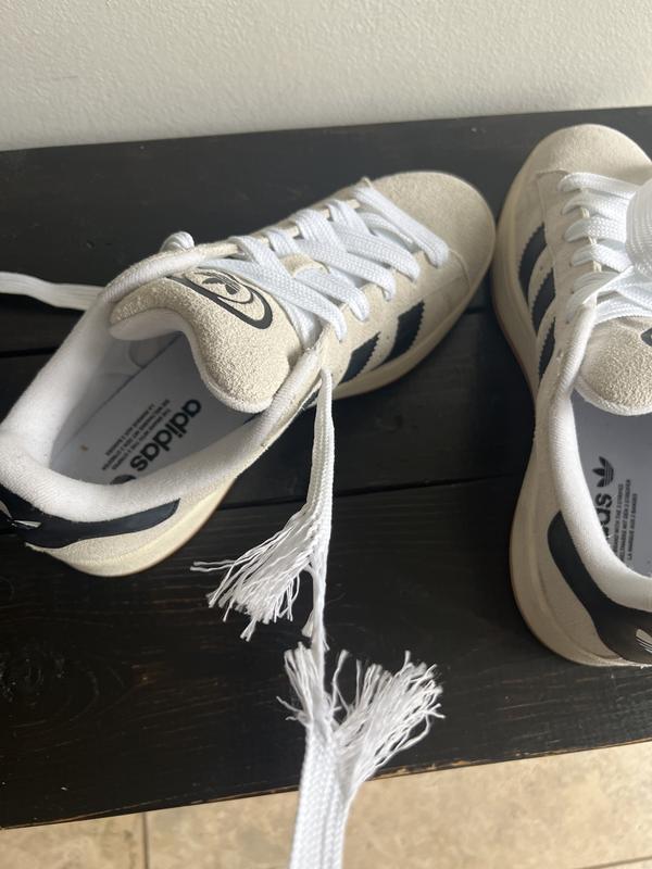 Customer photo for "Poor quality laces"