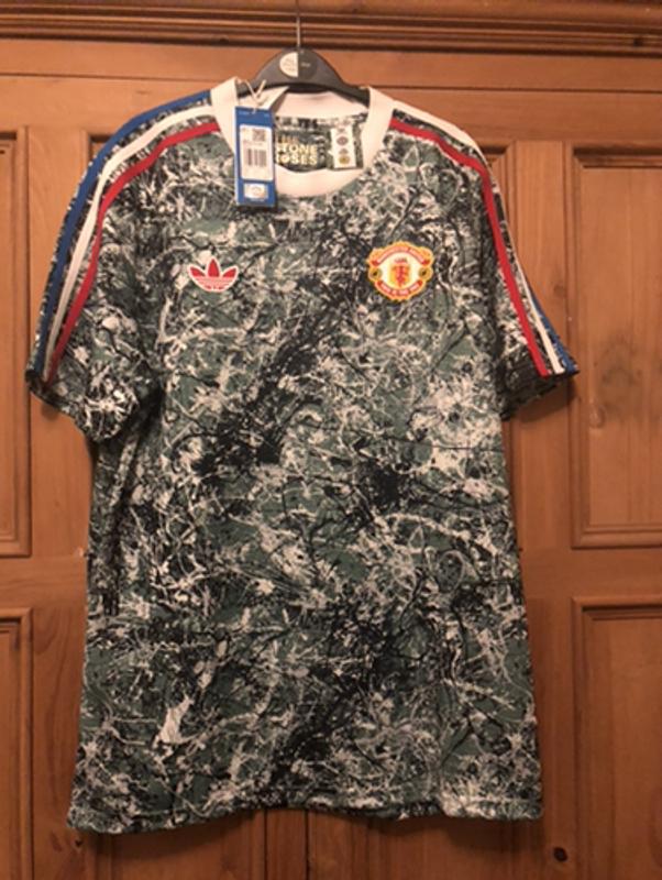 adidas Men's Green Manchester United x Stone Roses 2023/24