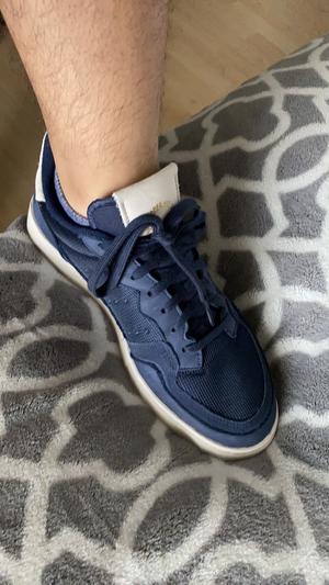 Customer photo for "Love the color and the subtle gold lettering at the top of the shoe, great for casual wear and very comfortable."