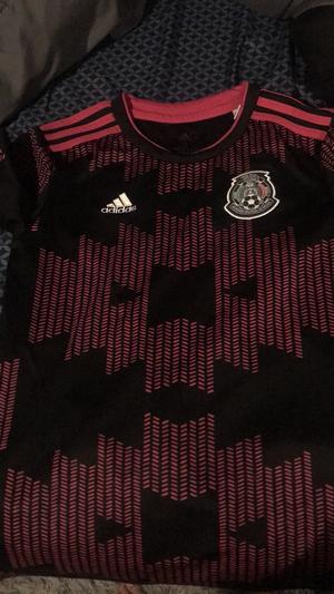 adidas Men's Mexico Home Black/Purple Soccer Jersey - Hibbett