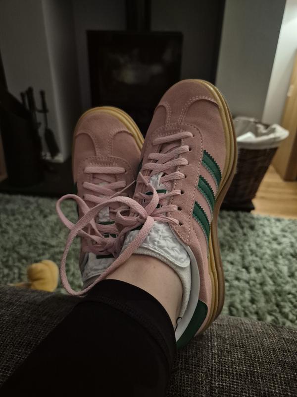 adidas gazelle silver green womens Adidas Gazelle Indoor Shoes in Ash Green / Cloud White / Gum