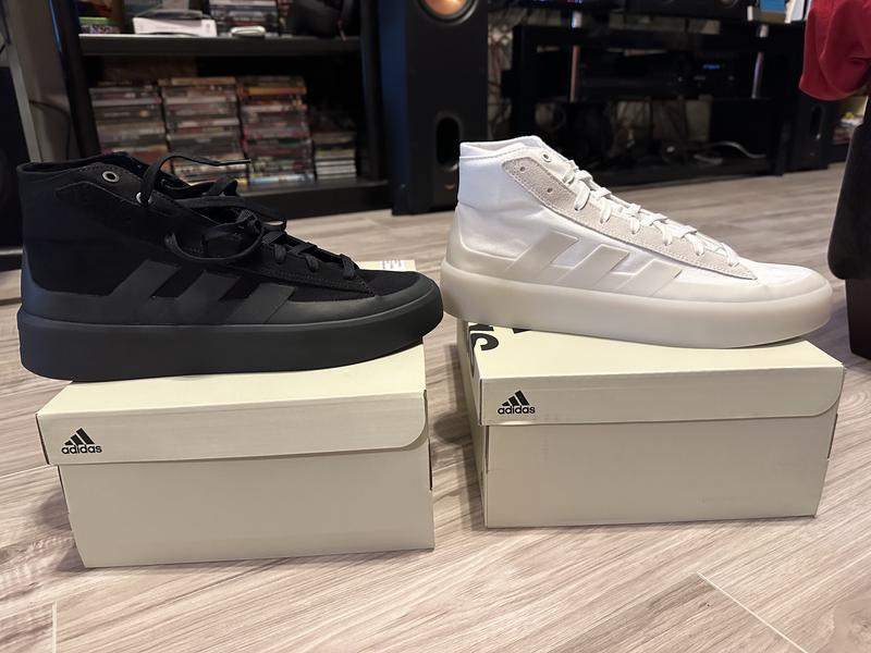 adidas ZNSORED Men's Mid-Cut Skateboarding Shoes - Black/White
