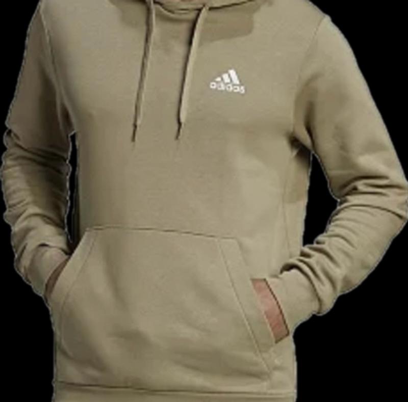 adidas Essentials Fleece Big Logo Hoodie - Green, Men's Lifestyle