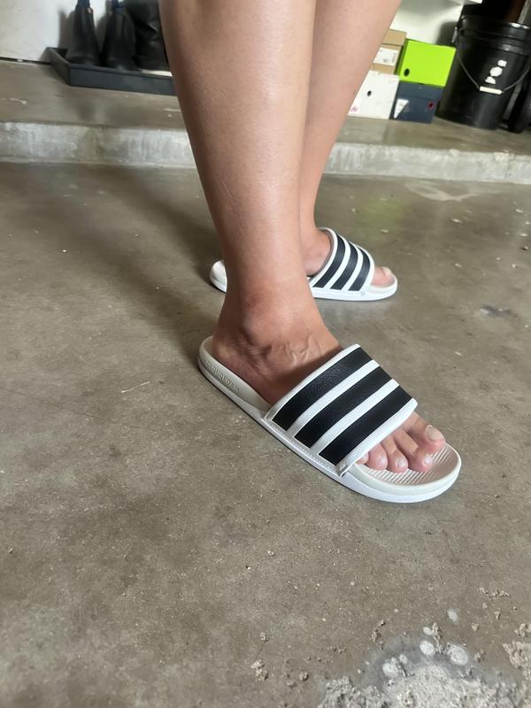 Customer photo for "White Comfy bling bling to slip on and look slick."