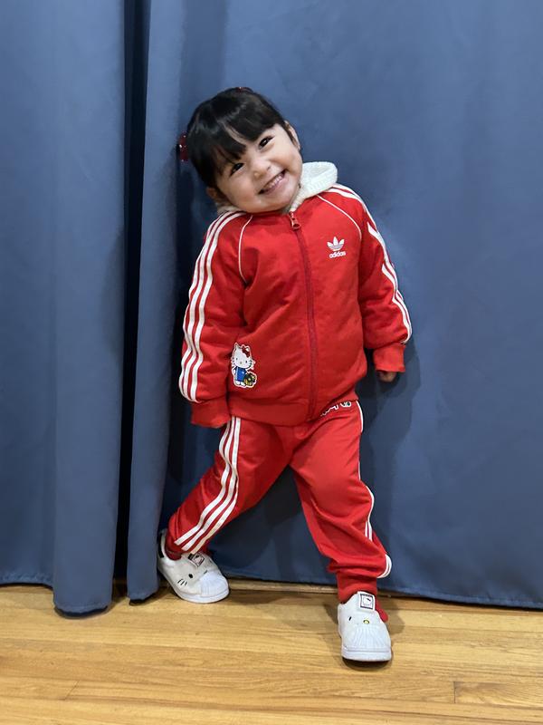 Toddler adidas store tracksuit red