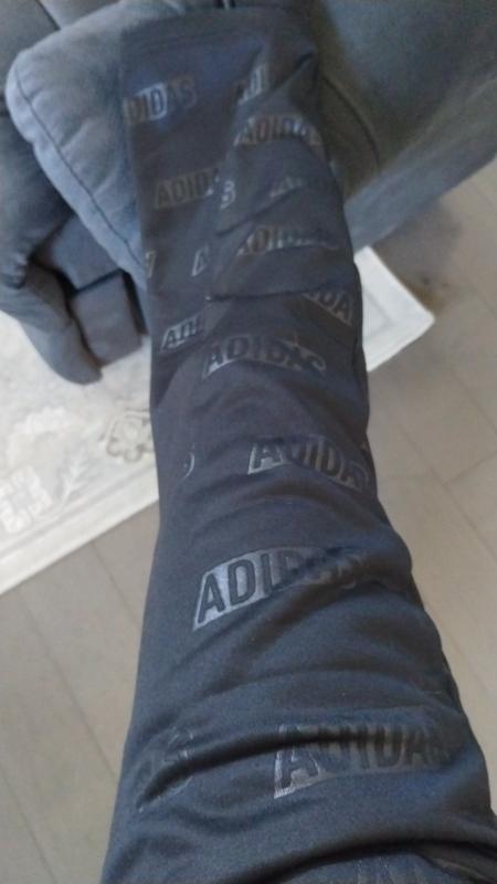 adidas Women's Embossed Monogram Fleece Pants - Black - Hibbett