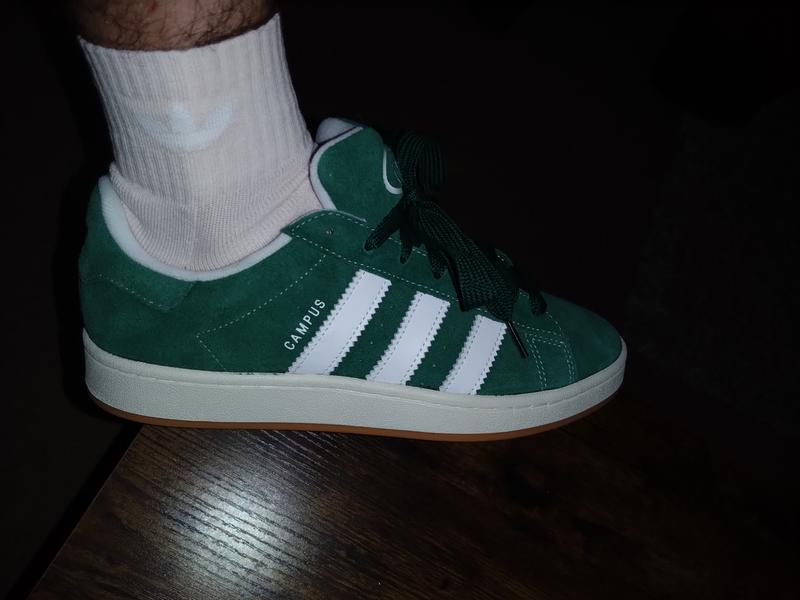 adidas gazelle silver green womens Adidas Campus 00s Shoes - Dark Green / FTWR White / Off White