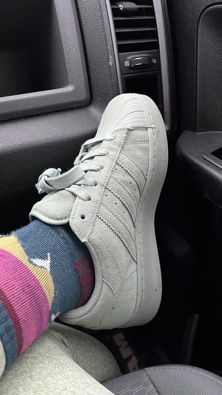 Customer photo for "These shoes run HUGE"