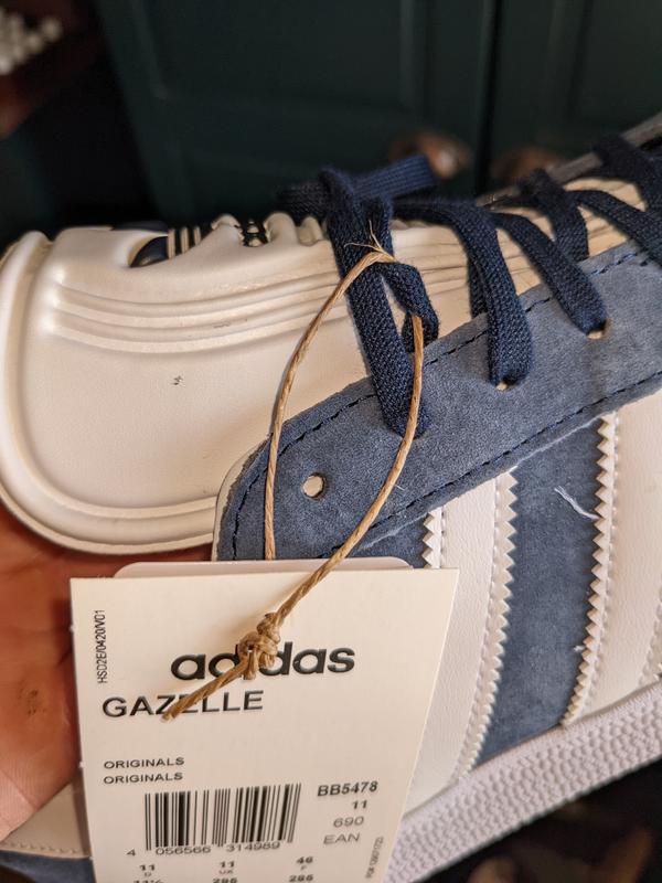 adidas Originals Gazelle Girls' Logo Casual Shoe - Navy