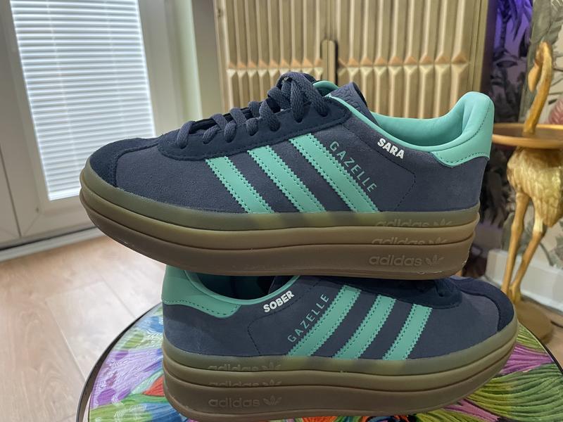 adidas gazelle silver green womens adidas Originals Women Gazelle Boot Green ID6982 6