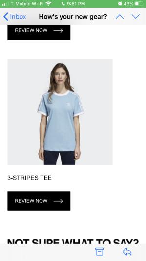 Photo submitted with review of product