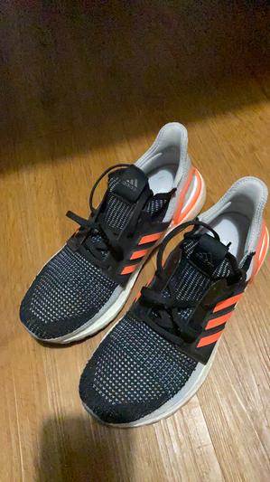 adidas gazelle silver green womens Women's Adidas Ultraboost 19, Glow Blue/Hi-Res Coral/Active Maroon, 10 main image 1