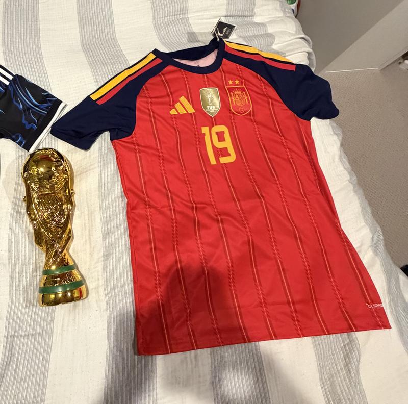 adidas Adult Spain Lamine Yamal #19 2-Star Home Replica Jersey