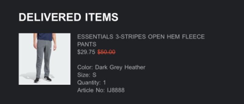 Photo submitted with review of product
