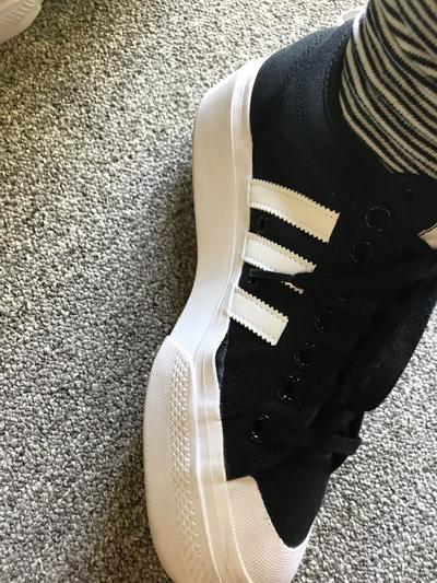 adidas Originals Nizza Platform "Black/White" Women's Shoe