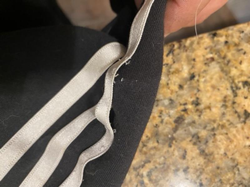 Customer photo for "The stitching on the stripes stated to come loose."