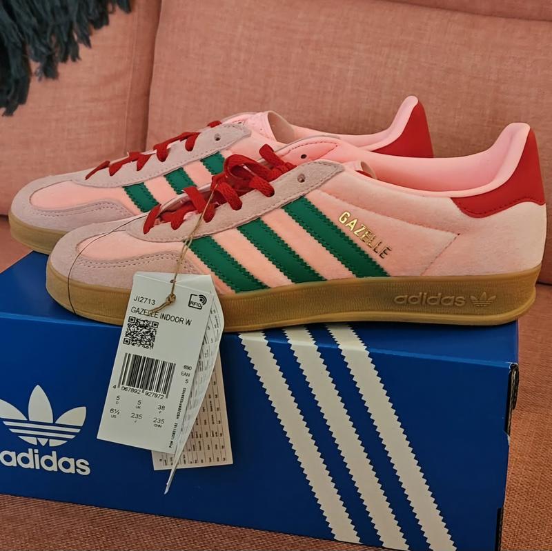 adidas gazelle silver green womens adidas Gazelle Indoor WMNS 'Collegiate Green Pink'