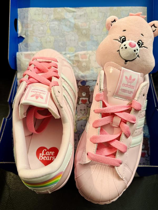 Customer photo for "My fave sneakers. In pink. With Care Bears!"
