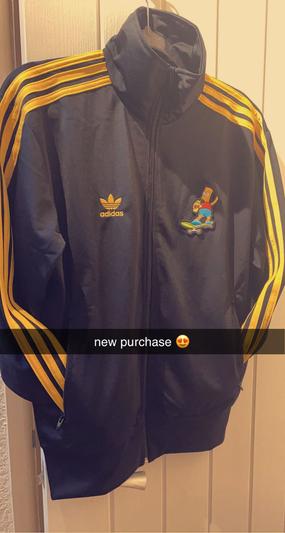adidas×The Simpsons Firebird トラックトップ XL adidas Men's The Simpsons™ Firebird Bart Graphic Track Jacket - Macy's