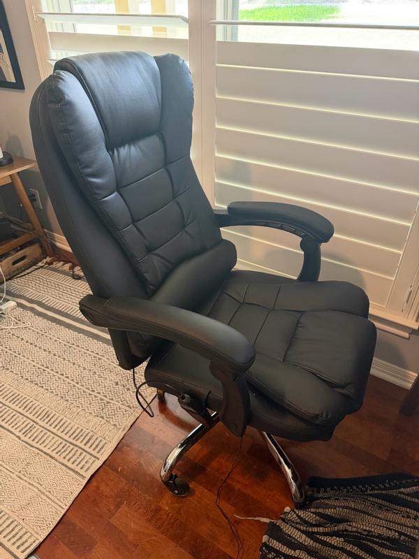 AECOJOY Ergonomic Reclining Office Chair with 7 Massage Points and Heat ...
