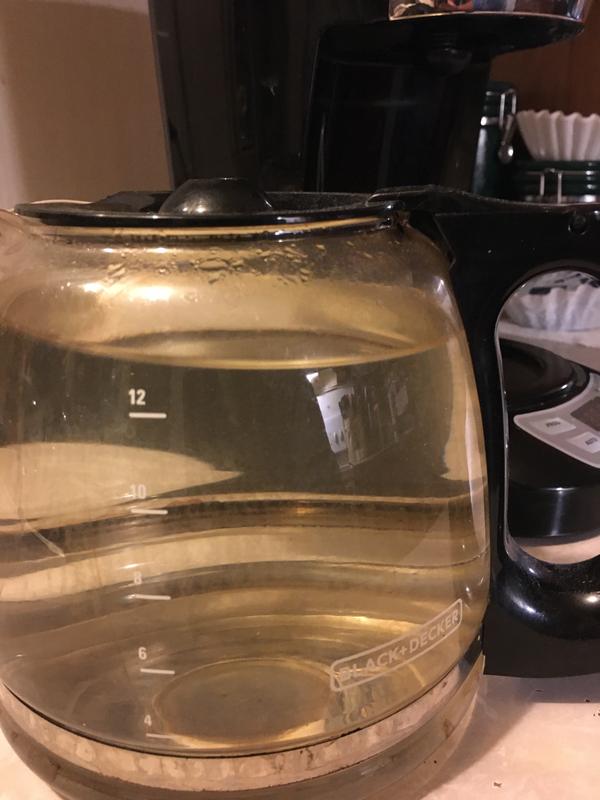 After cleaning- water