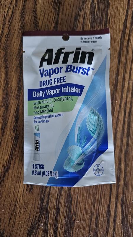 Afrin Vapor Burst™: Drug-Free, On-The-Go Daily Inhaler